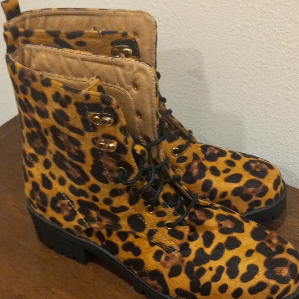 Leopard Print Women's Boots
